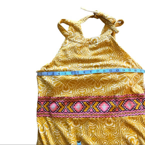 Prana Skye Marigold Sleeveless Maxi Dress Size XL - Picture 6 of 7